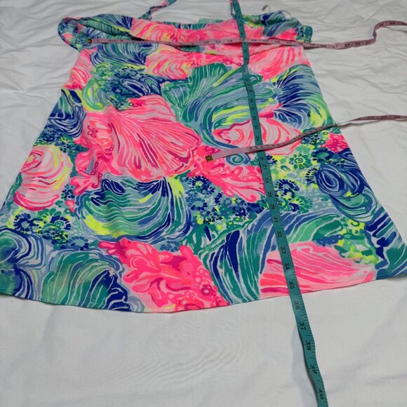 Lilly Pulitzer Lexi Slip Dress Multi Beach Please Print Size Medium EUC - Picture 8 of 11
